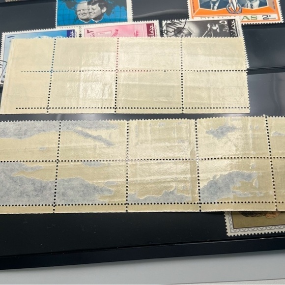 Vintage Postage Stamps from the 60's and 70's featuring John F Kennedy - Picture 8 of 8